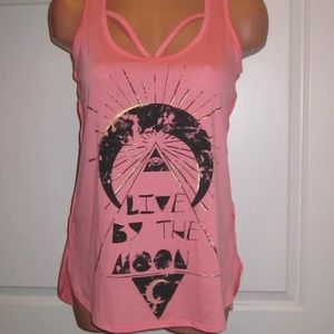 ❌SOLD❌ Self Esteem hi low Live By The Moon 🌙 tank